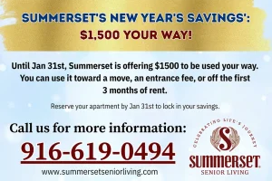 Photo of a new year savings flyer