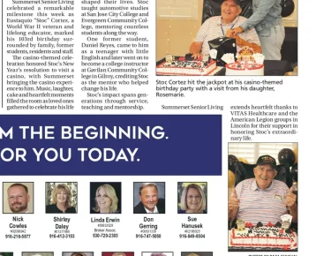 Photo of a newspaper article