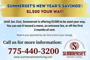 Photo of a new year savings flyer